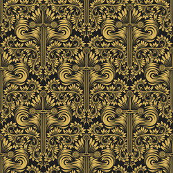 damask seamless pattern repeating background vector image