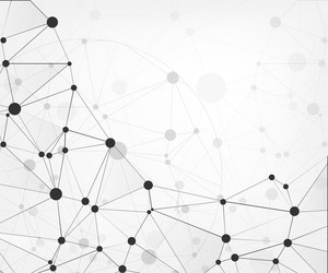 global network connections with points and lines vector image
