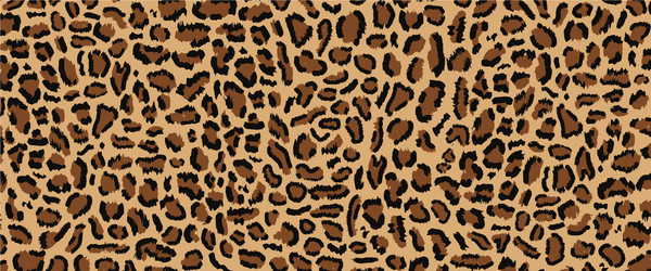 Leopard Print Seamless Pattern vector image