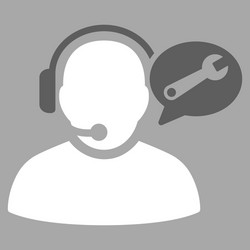 operator service message icon vector image