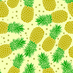 pineapple pattern design vector image