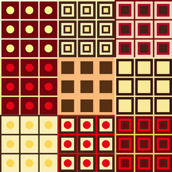 set of geometry patterns vector image