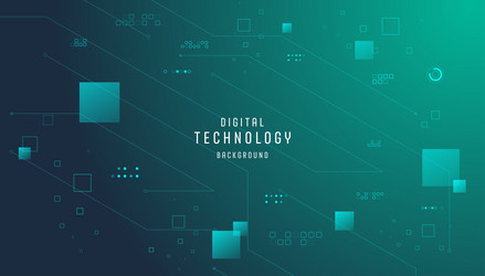 technology connection digital data background vector image