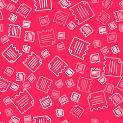 white line notebook icon isolated seamless pattern vector image