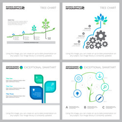 creative diagram template set vector