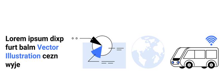data visualization global connectivity and smart vector image