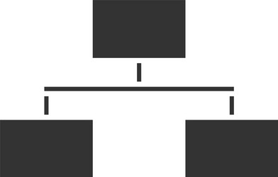 Kanban flowchart linear icon Royalty Free Vector Image