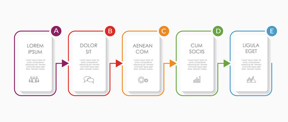 infographic design template with place for your vector image