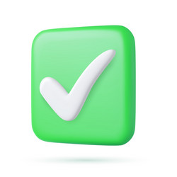 realistic right 3d button vector image