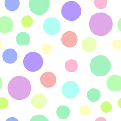 seamless pattern with color circles vector image