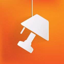 table lamp icon vector