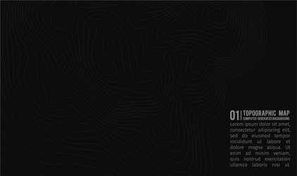 topographic map background with space for copy vector image