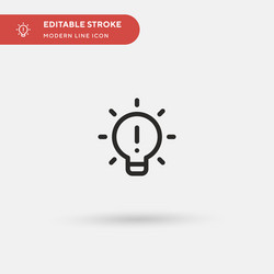 idea simple icon symbol vector image