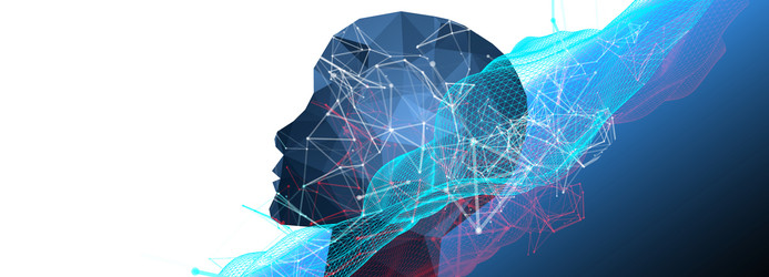 Artificial Intelligence Network vector image