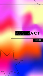 bright gradient abstract background for social vector image