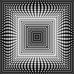 design monochrome square dots background vector image