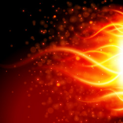 Dynamic Flame Stream vector image