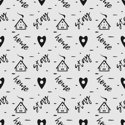 geometric seamless pattern icon style design vector image