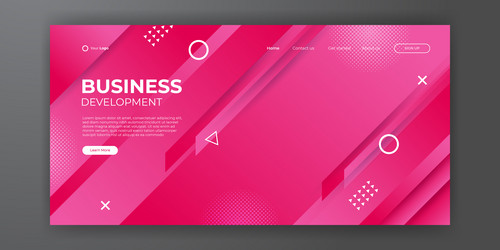 website landing page background modern abstract vector image