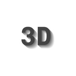 3d icon on white background layers grouped vector image