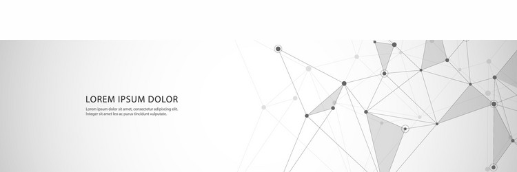 banner design global connection with lines vector image