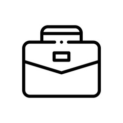 career icon thin linear style design isolated vector image