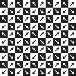 checkered pattern with arrows vector image