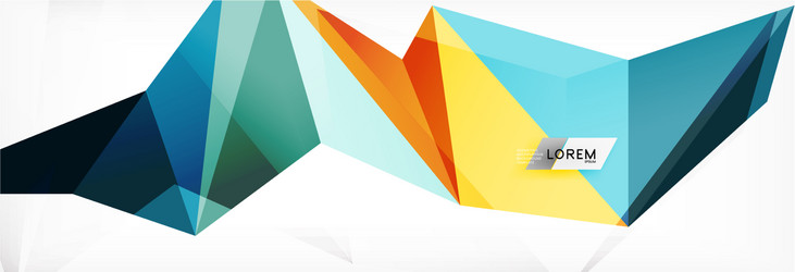 mosaic triangular low poly style abstract vector image