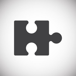 puzzle icon on background for graphic and web vector