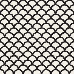 seamless rounded lines oriental pattern vector image