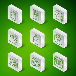 set line scanner scanning bar code pos terminal vector image