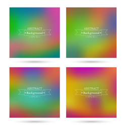 set of colorful abstract backgrounds vector image
