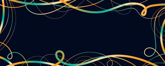 abstract wavy lines and scribble futuristic vector image