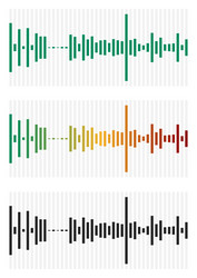bar chart graph interface element with low vector image