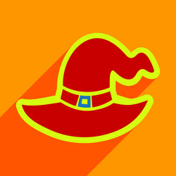 flat with shadow icon and mobile application vector image
