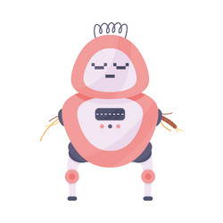 modern robot and humanoid bot with smiling face vector image