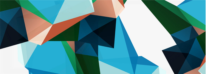3d mosaic abstract backgrounds low poly shape vector image