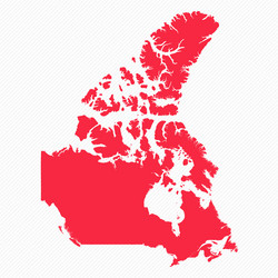 abstract canada simple map background vector image