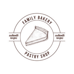 bake house and patisserie premade logo Vector Image