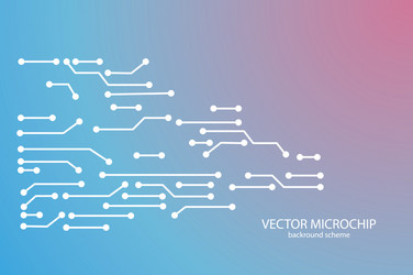 Microchip Circuit Board Background vector image