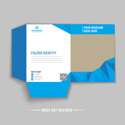 Modern Business Presentation Folder vector image