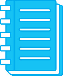 note book open vector image