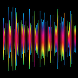 eq equalizer element bar chart graph vector image
