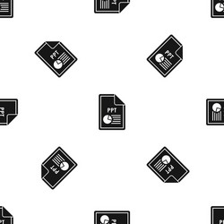 file ppt pattern seamless black vector image