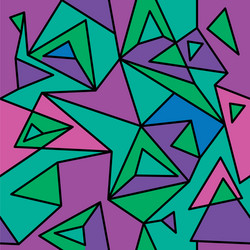 fragment cubism abstract seamless pattern vector image