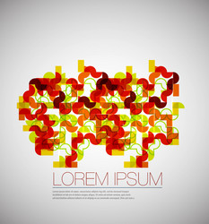 geometric ornament abstract background vector image
