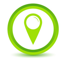 green pointer icon vector image