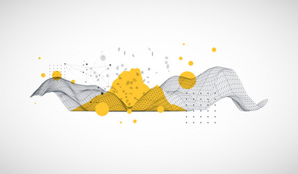 template for science and technology presentation vector image