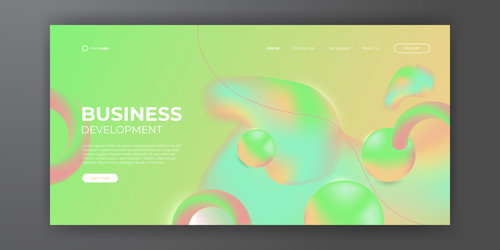 website landing page background modern abstract vector image