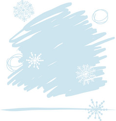 abstract background with snowflakes vector image